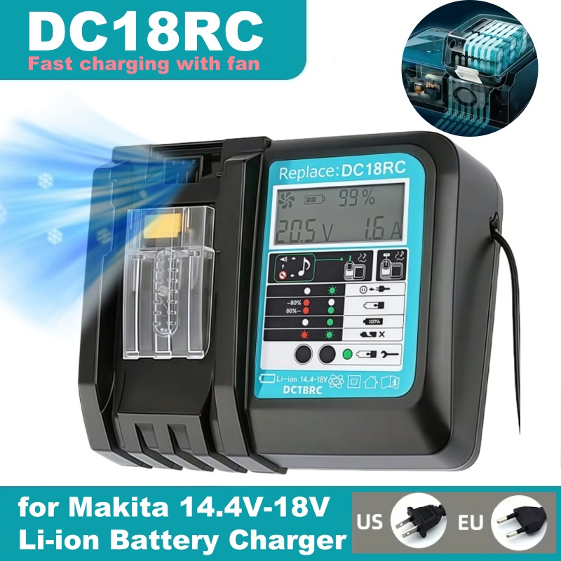 Makita Drill Hp1640 - DC18RC Fast Charging with Fan Li-ion