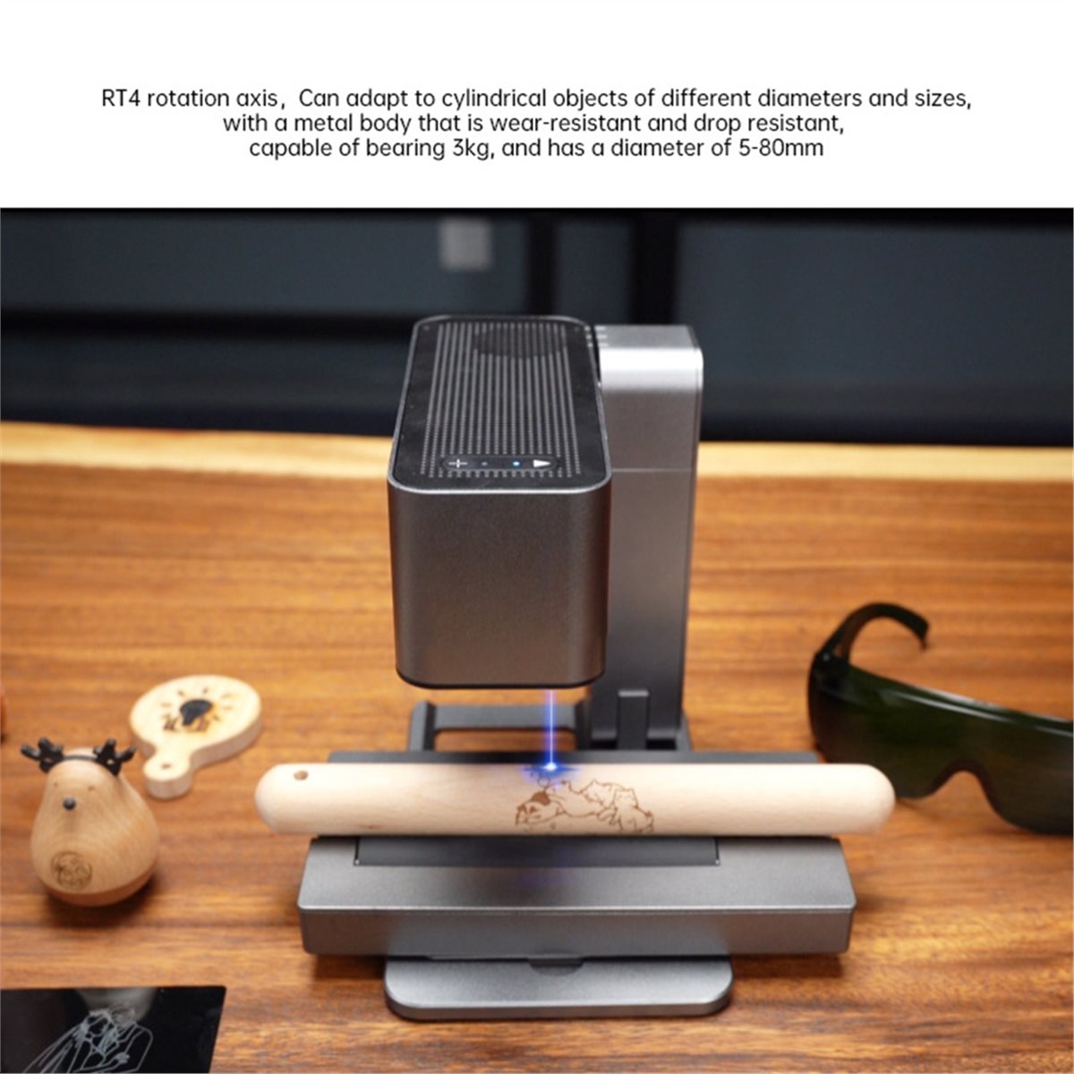 R4 Rotary for MR.CARVE C1 5W L - đánh giá và giá Rotary Axis Laser Engraver