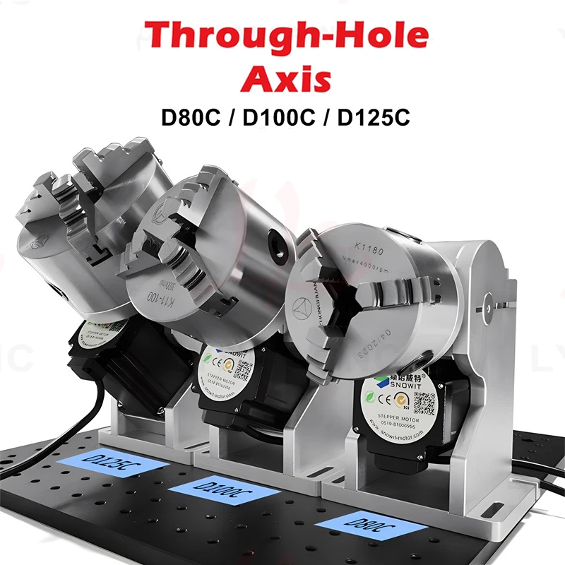 3Claws Through Hole Rotary Axi - đánh giá và giá Rotary Axis Laser Engraver