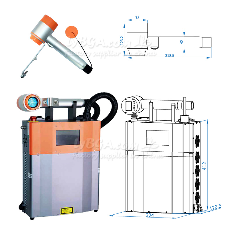 LY-LCG100A 100W Pulsed Laser C - đánh giá và giá Industrial Lasers