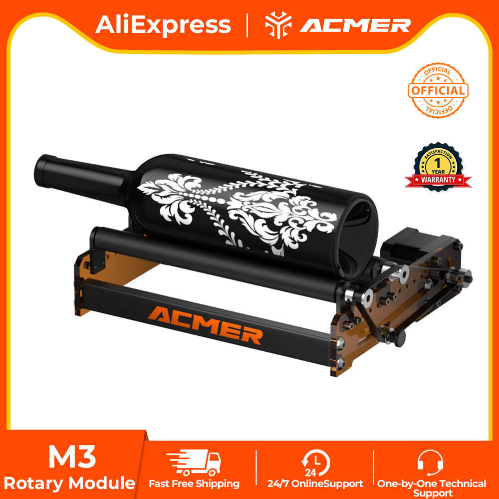 ACMER M3 Laser Rotary Roller 3 - đánh giá và giá Rotary Axis Laser Engraver