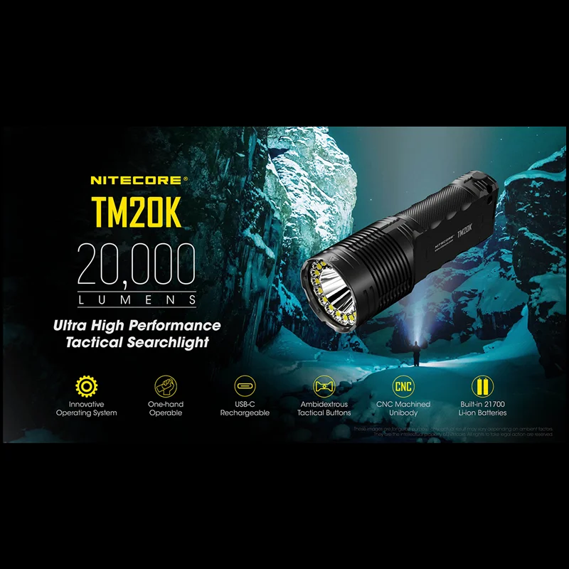 NITECORE TM20K 20000 Lumens Ta - đánh giá và giá Honeycomb Laser Bed