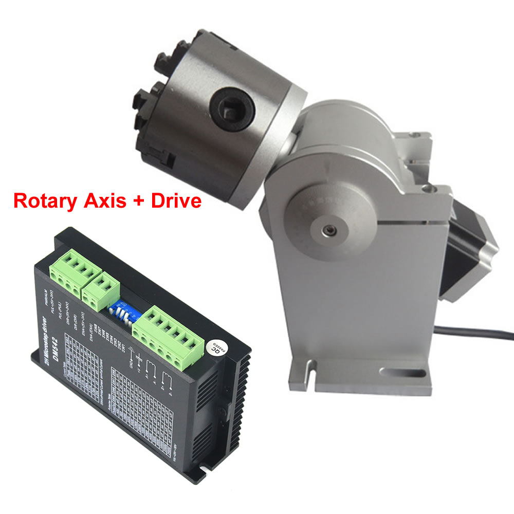 3 Claws Rotary Axis 80mm Chuck - đánh giá và giá Rotary Axis Laser Engraver